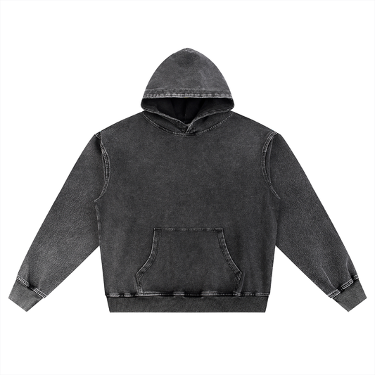ODMPOD Snow Wash Oversized Hoodie shown in a neutral color, featuring a relaxed fit and soft fabric for casual comfort.