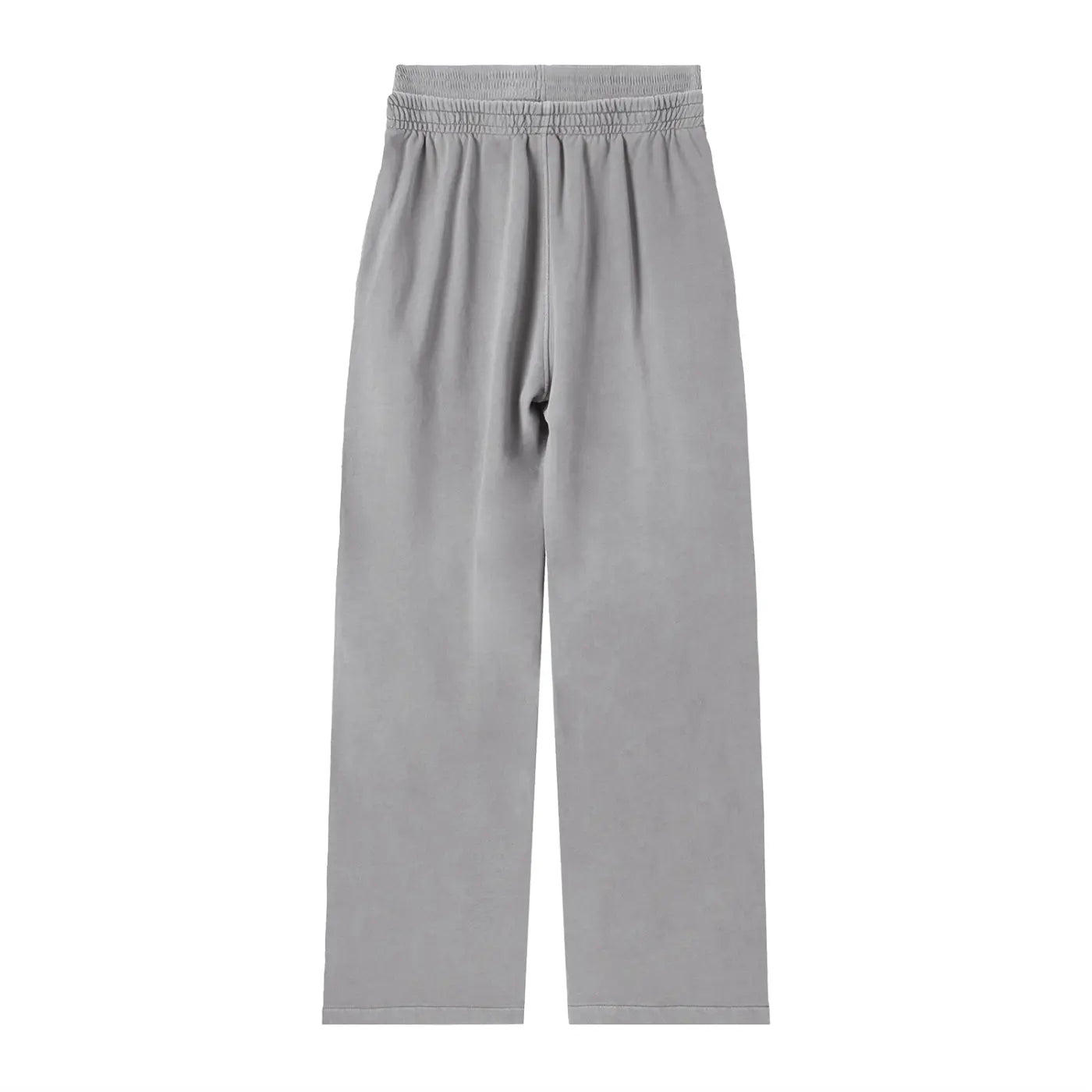 ODMPOD vintage washed waist pants showing relaxed fit, faded denim texture, and classic high-waist design.