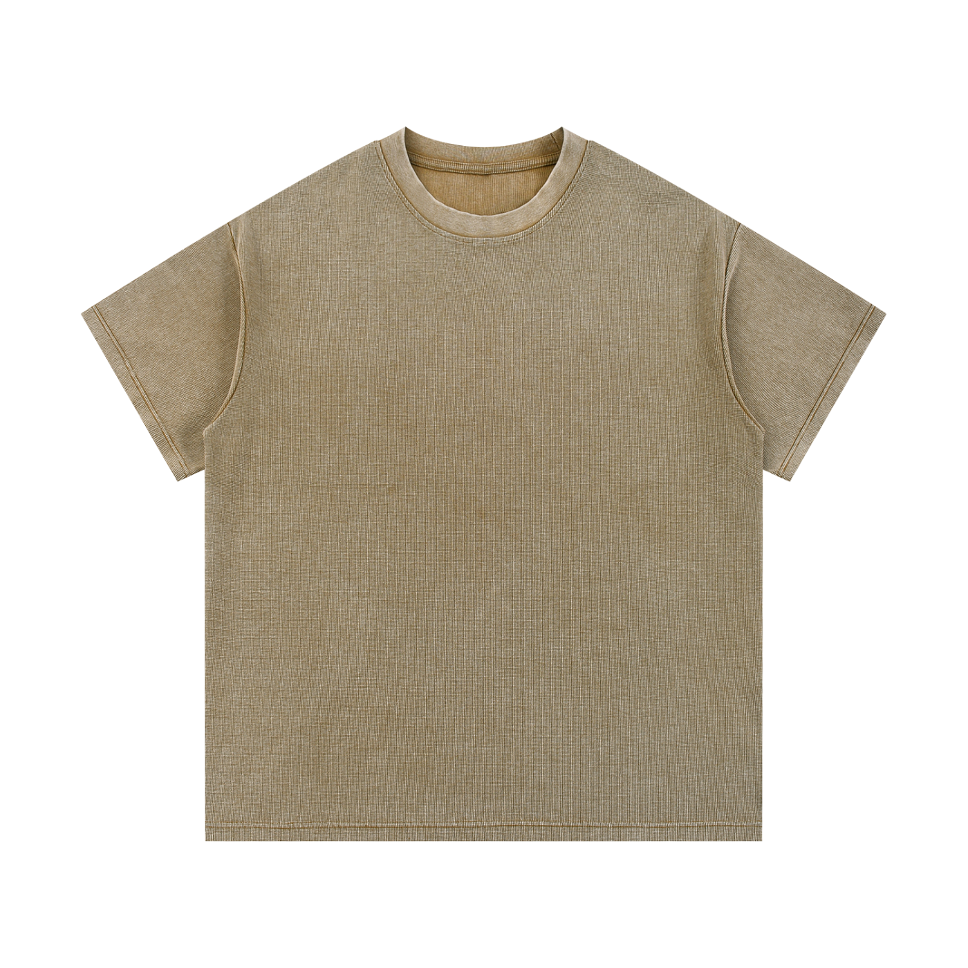 ODMPOD Mineral Wash Waffle Knit T-Shirt in soft fabric with a textured waffle pattern and casual fit.