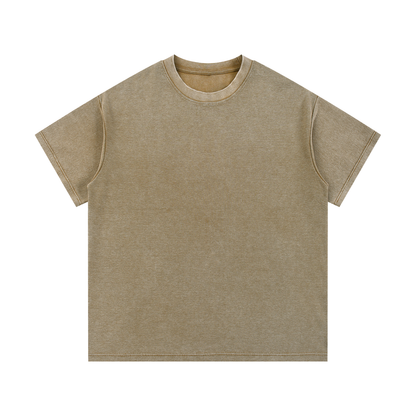 ODMPOD Mineral Wash Waffle Knit T-Shirt in soft fabric with a textured waffle pattern and casual fit.