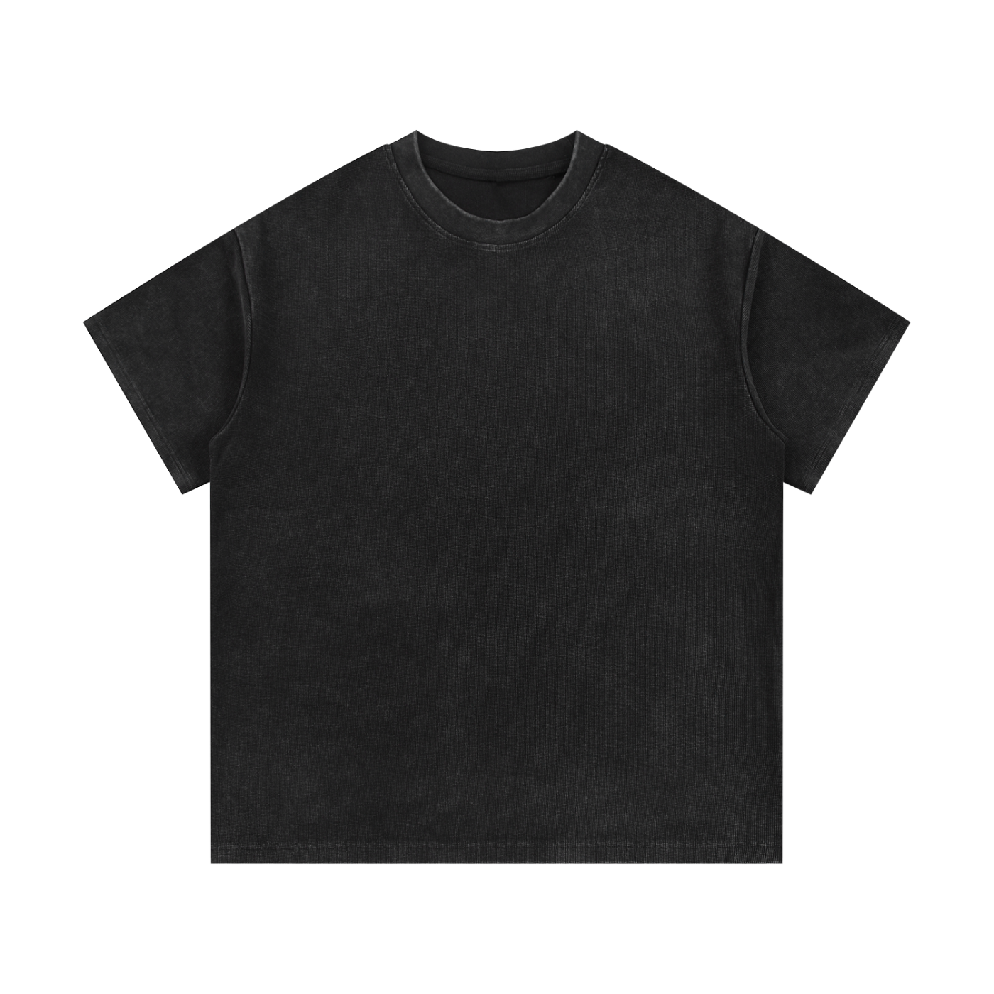 ODMPOD Mineral Wash Waffle Knit T-Shirt in soft, textured fabric with a casual, relaxed fit and waffle pattern.