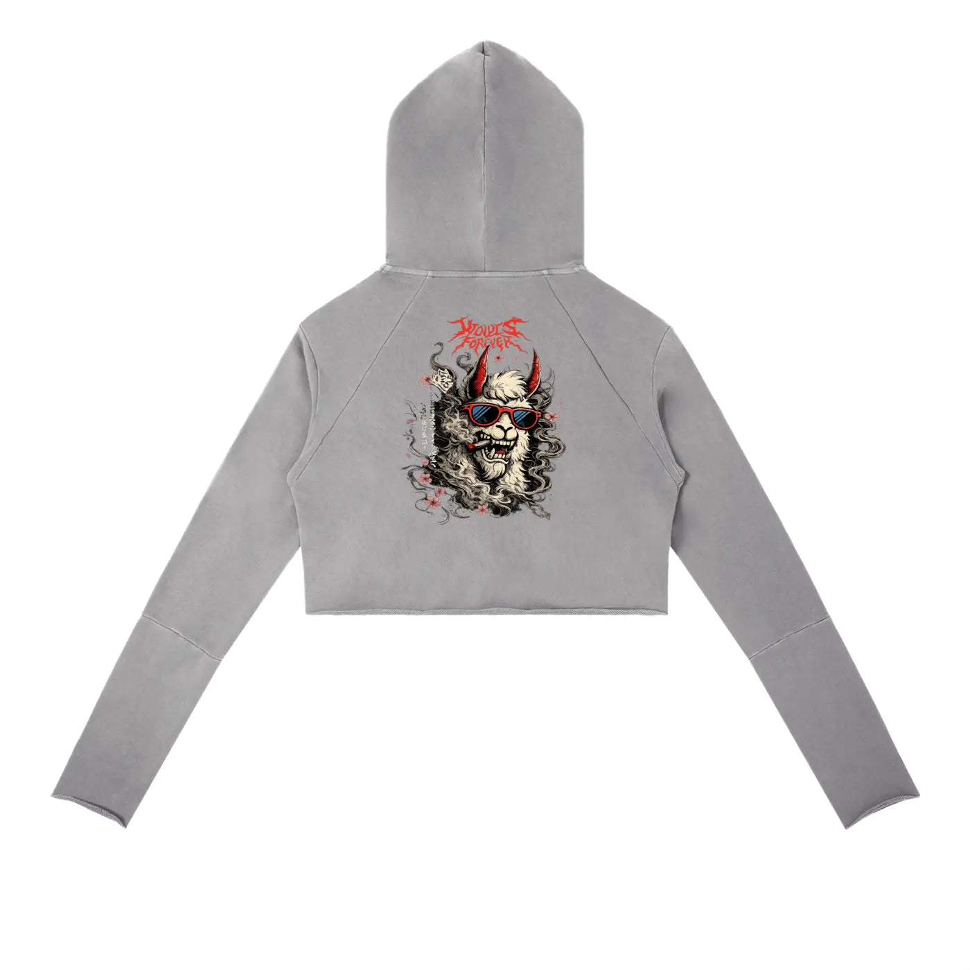 Vintage Washed Raw Edge Hoodie by ODMPOD featuring a distressed, casual look with raw hem details and soft fabric.