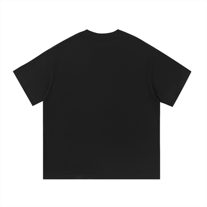 ODMPOD Essential Cotton T-Shirt in white, lightweight fabric, classic crew neck, and short sleeves, displayed on a flat surface.