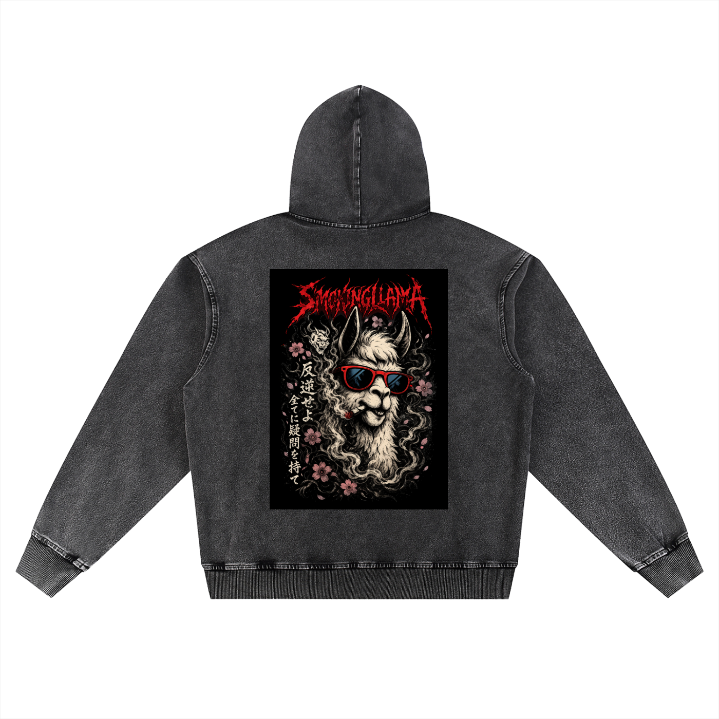 ODMPOD Snow Wash oversized hoodie in soft fabric, featuring a relaxed fit and snow-themed design, displayed on a neutral background.
