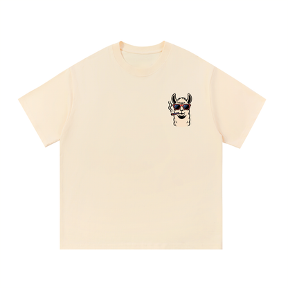 White ODMPOD Essential Cotton T-Shirt laid flat showcasing its soft, breathable fabric and classic crew neck design.