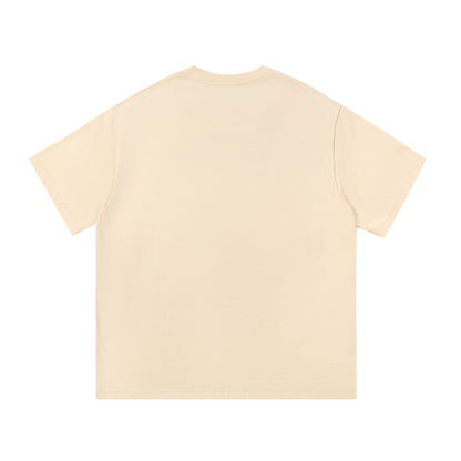 ODMPOD Essential Cotton T-Shirt in white, featuring a classic crew neck and soft cotton fabric for comfortable everyday wear.