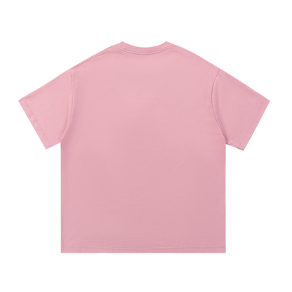 ODMPOD essential cotton T-shirt, plain white, soft fabric, classic fit, front view, casual style, high-quality material