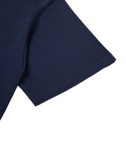 ODMPOD Essential Cotton T-Shirt in white, soft fabric, classic crew neck, casual fit, ideal for everyday wear.