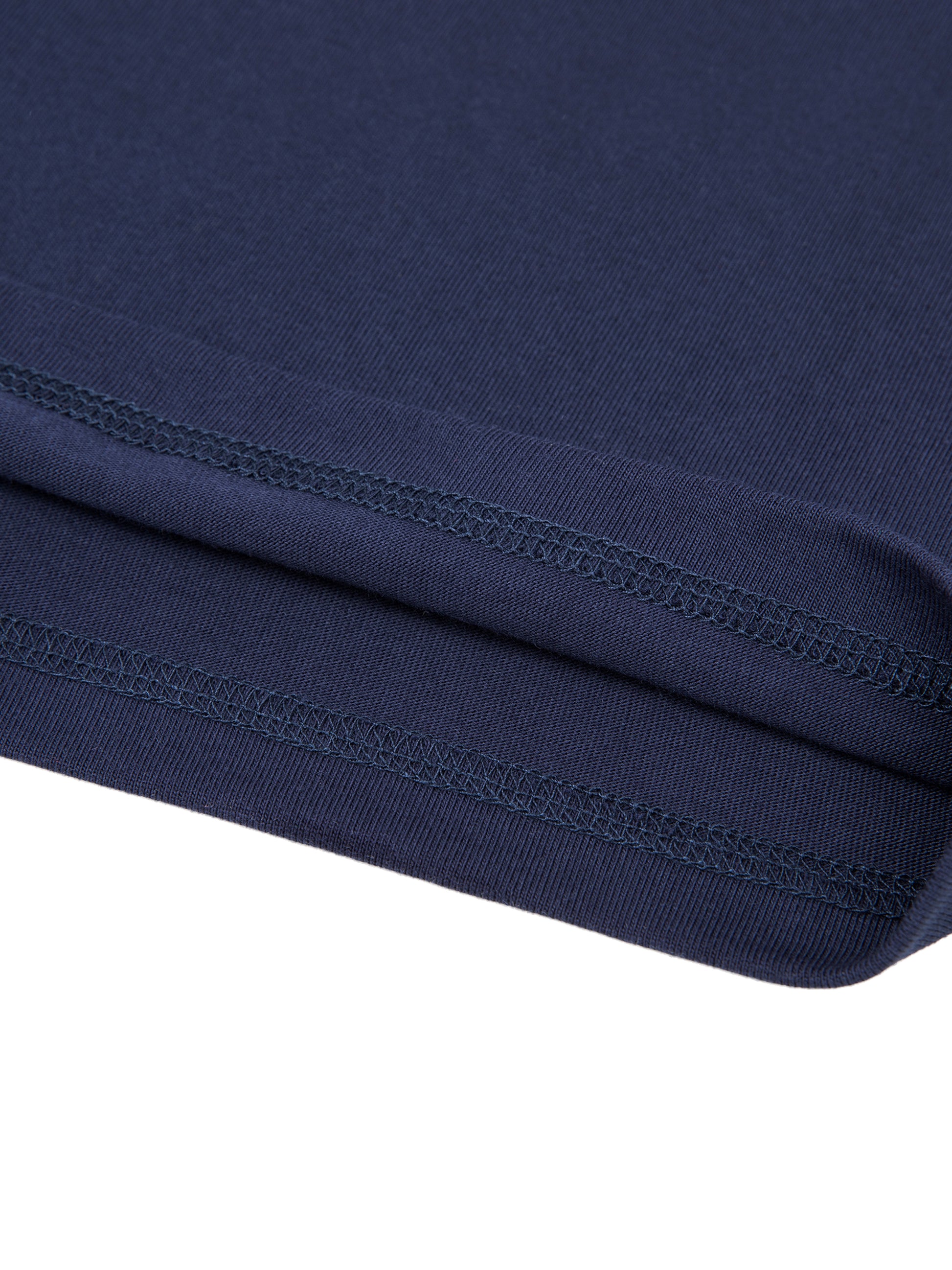 ODMPOD Essential Cotton T-Shirt, soft white fabric, close-up of smooth cotton material and classic fit.
