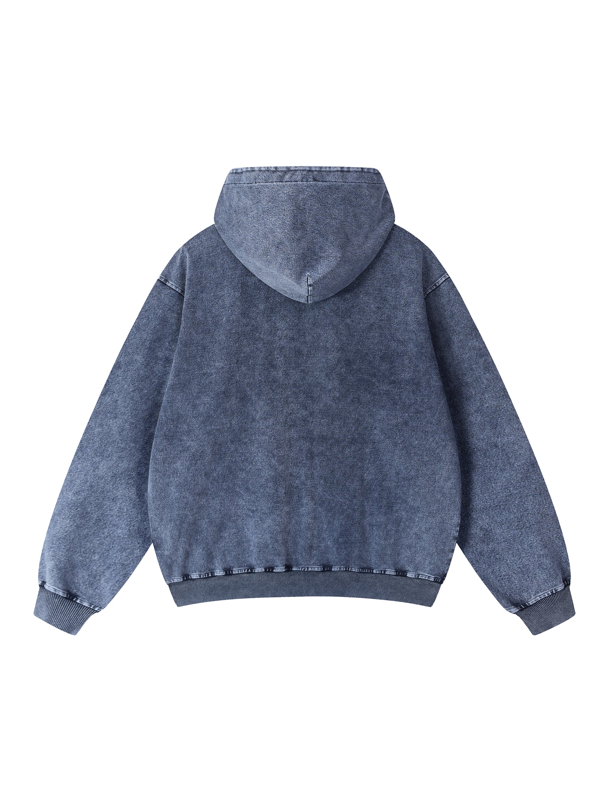 ODMPOD Snow Wash oversized hoodie, soft fabric with a relaxed fit, shown in a front view with a hood and casual style.
