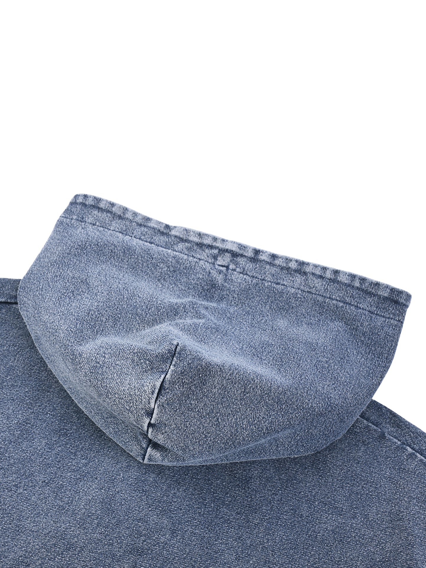 ODMPOD Snow Wash oversized hoodie shown in soft fabric with a relaxed fit and snow wash finish, displayed on a hanger.