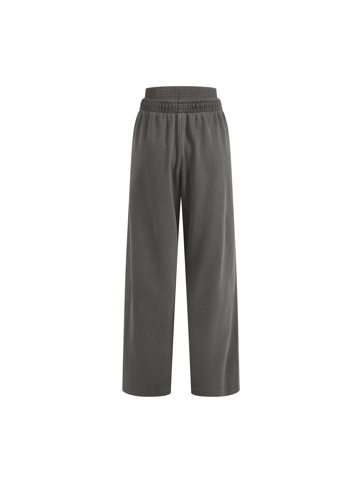 ODMPOD vintage washed waist pants shown on a model, featuring relaxed fit and casual style with distressed details.