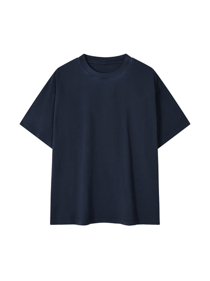 ODMPOD vintage wash cotton T-shirt featuring a relaxed fit and classic design, displayed on a plain background.