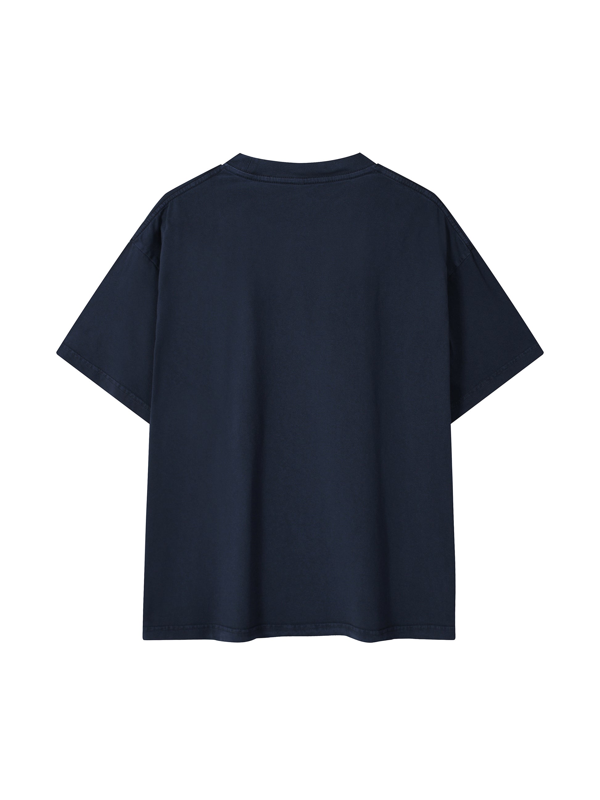 Vintage wash cotton T-shirt from ODMPOD featuring a relaxed fit and soft fabric, displayed on a hanger.