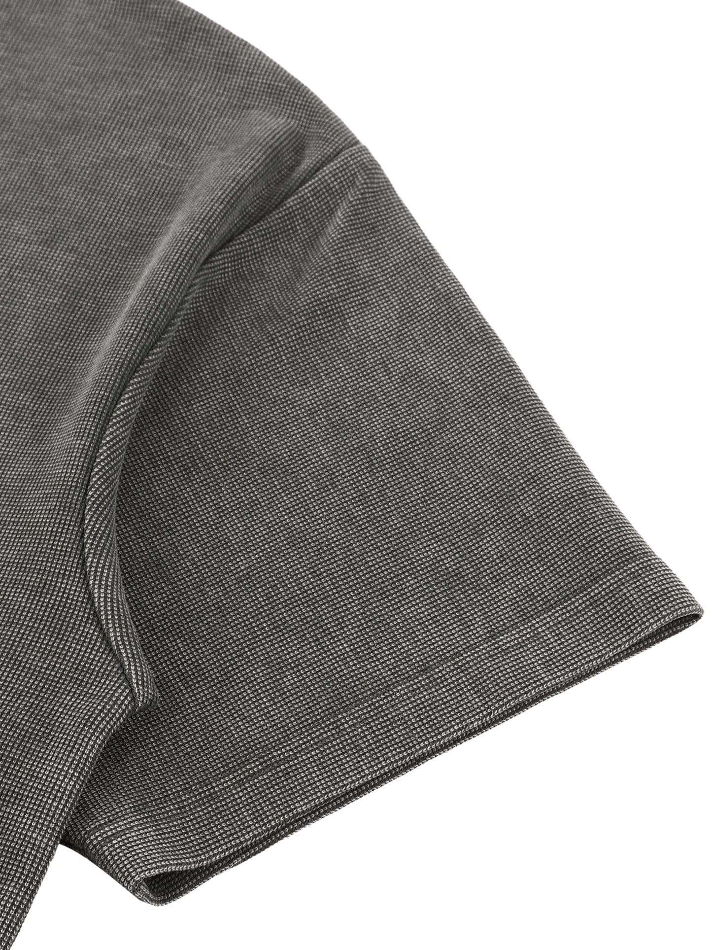 ODMPOD Mineral Wash Waffle Knit T-Shirt showing a soft, textured fabric in neutral tones on a flat lay.