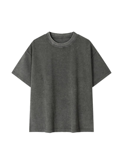 ODMPOD Mineral Wash Waffle Knit T-Shirt in soft, textured fabric, showcasing a relaxed fit and stylish waffle pattern.